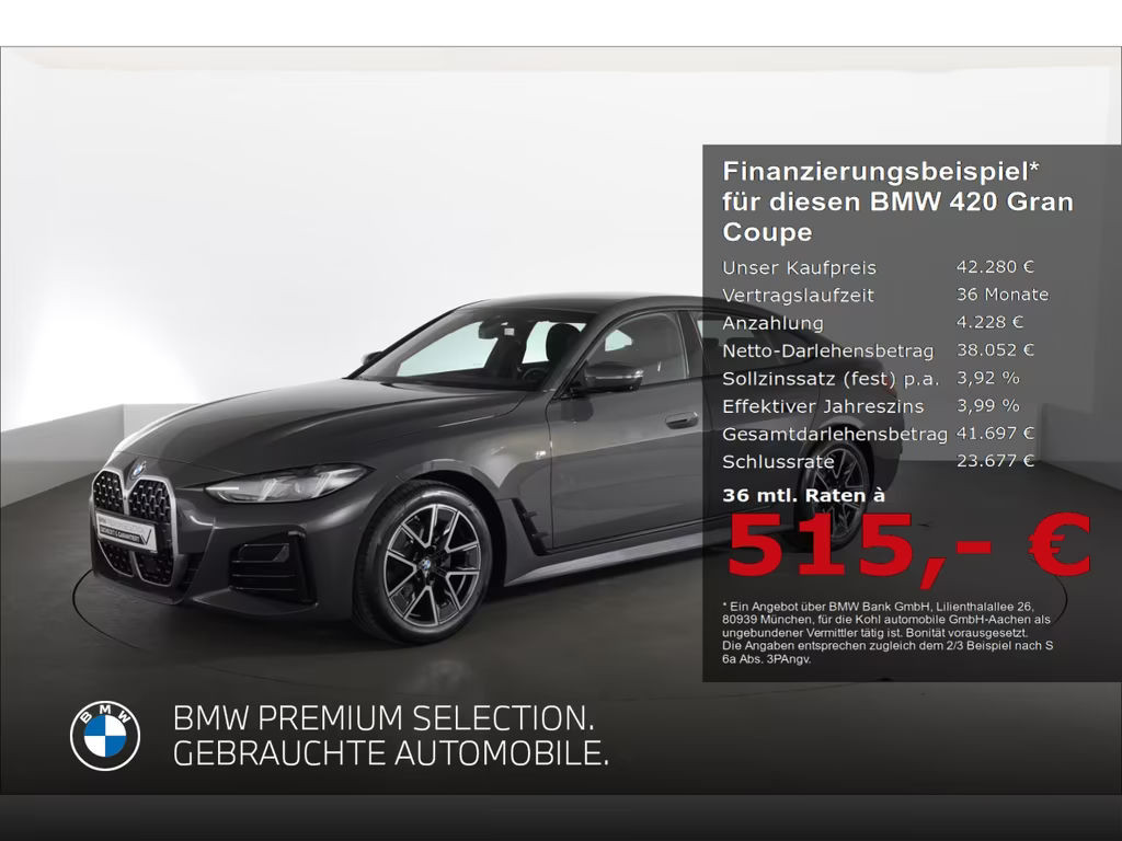 BMW 4 Serie 420 M-Sport Coupé Gran Coupé 420i