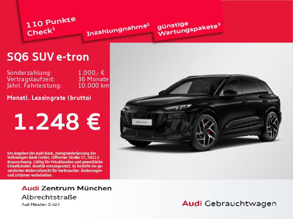 Audi SQ6 e-tron SQ6 SUV e-tron 360 kW