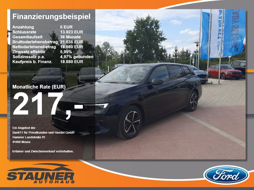 Opel Astra Sports Tourer Grand Sport 1.2 Turbo Turbo GS-Line