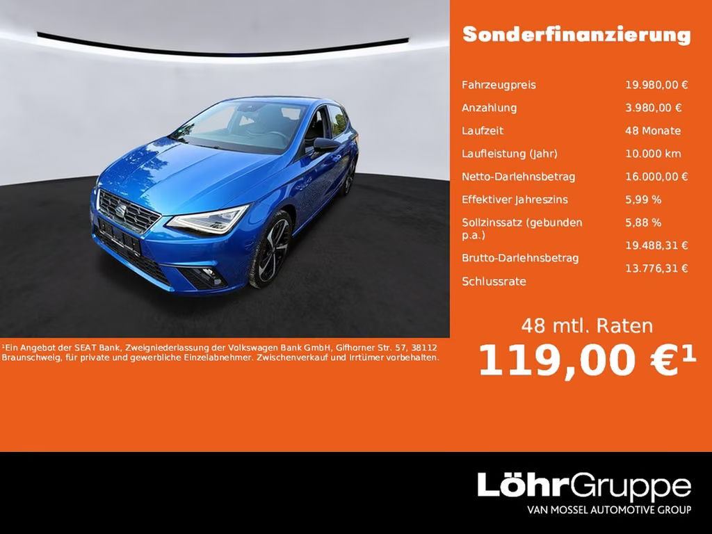 Seat Ibiza FR-lijn 1.0 TSI DSG