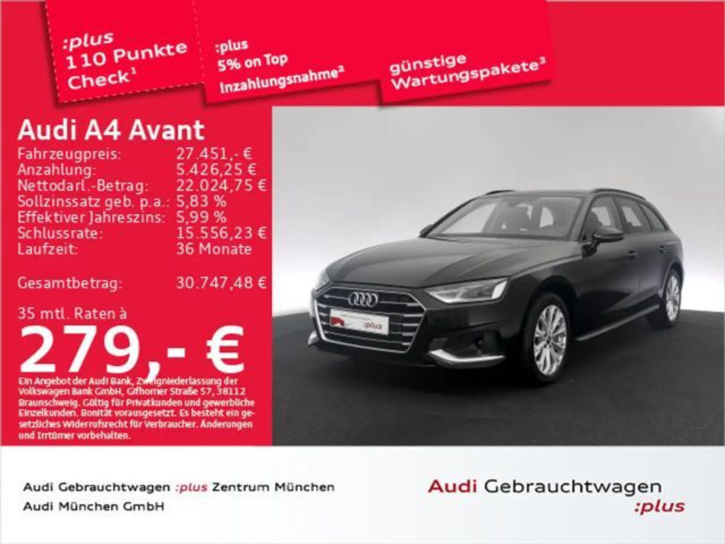 Audi A4 S-Tronic 40 TFSI