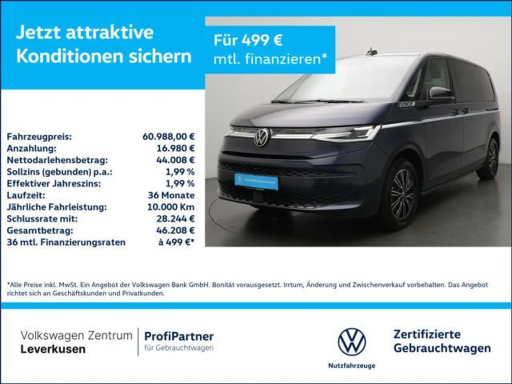 Volkswagen Multivan 4Motion Style eHybrid T7