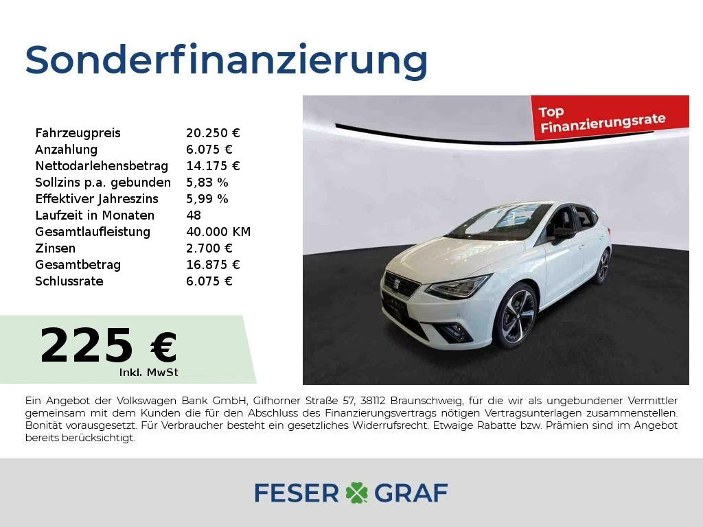 Seat Ibiza FR-lijn 1.0 TSI DSG