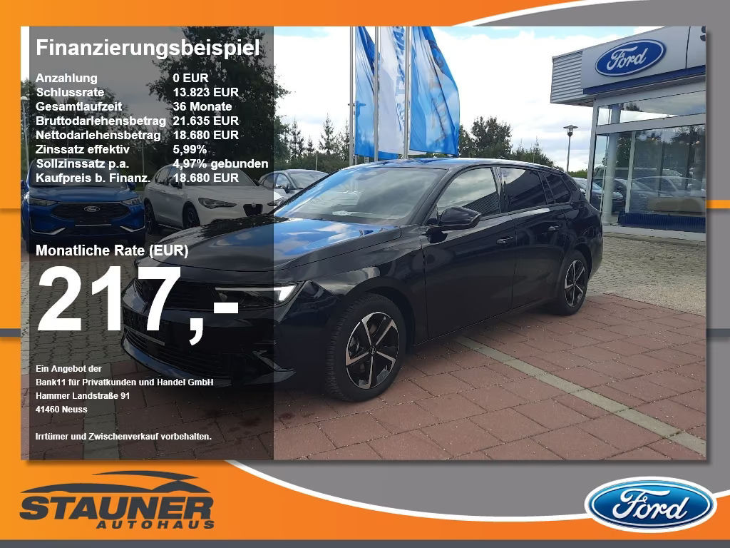 Opel Astra Sports Tourer Grand Sport 1.2 Turbo Turbo GS-Line