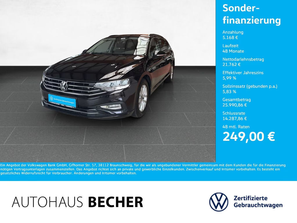 Volkswagen Passat Business DSG Variant 2.0 TDI