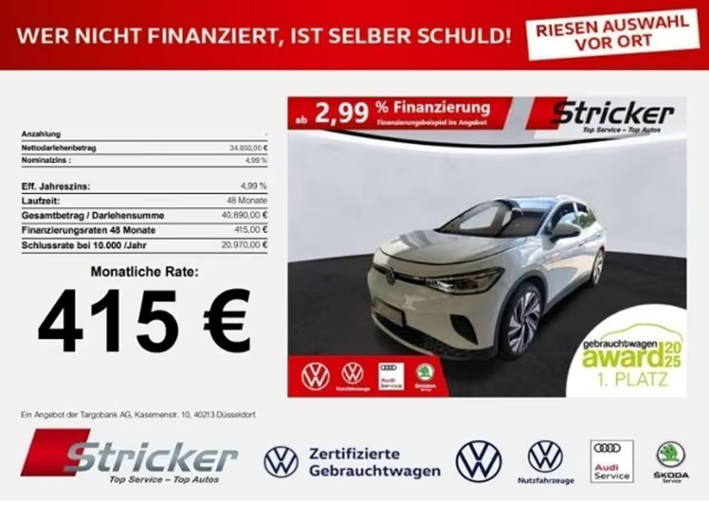 Volkswagen ID.4 Performance 77 KWh Pro 150 kW