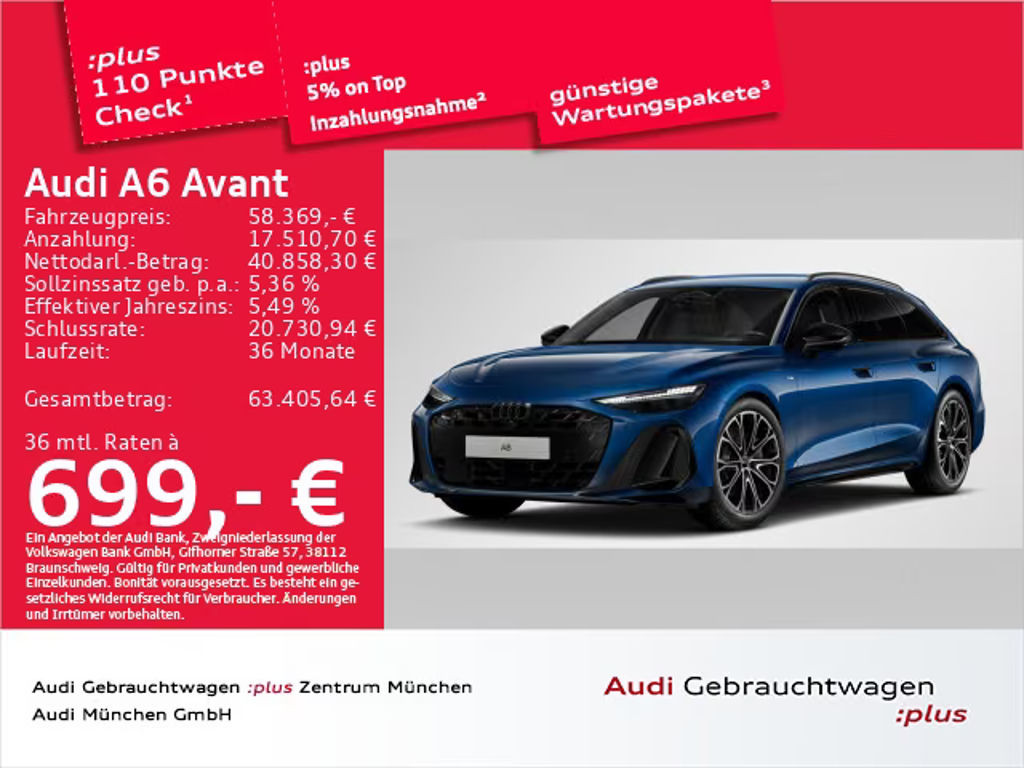 Audi A6 Avant Quattro S-Line S-Tronic