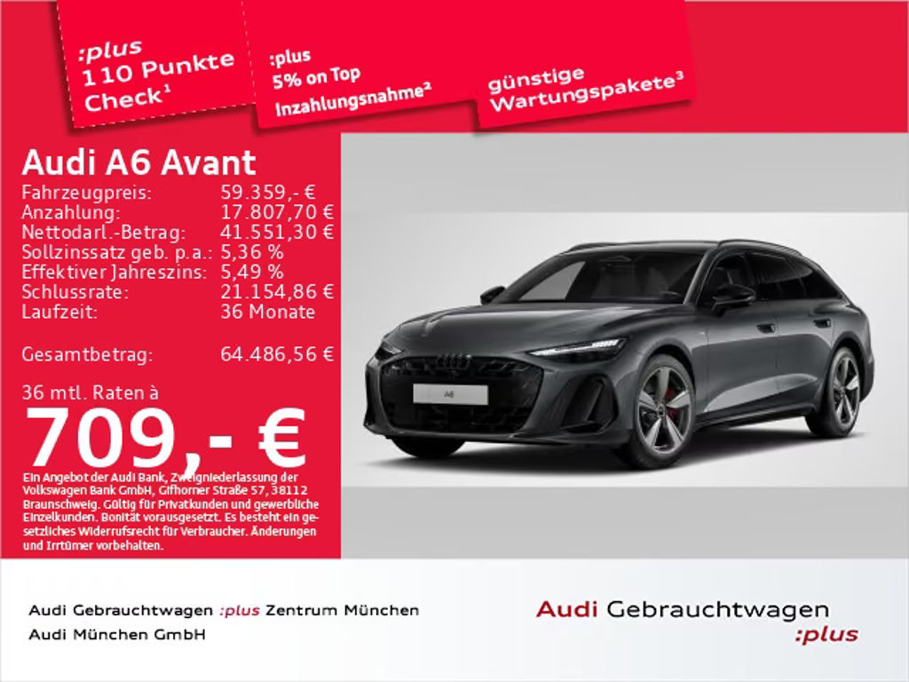 Audi A6 Avant Quattro S-Line S-Tronic