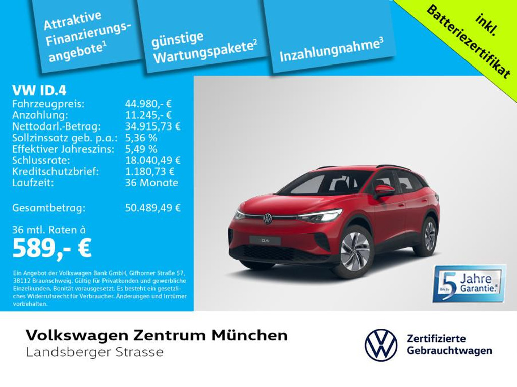 Volkswagen ID.4 Performance IQ.Drive Pro