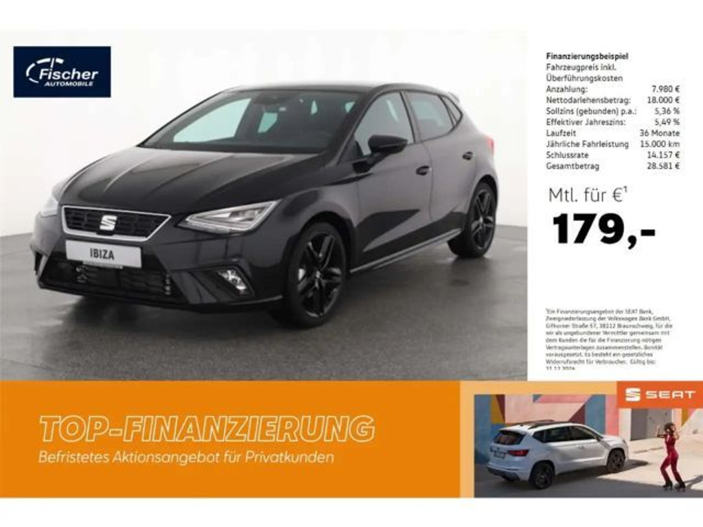 Seat Ibiza FR-lijn 1.0 TSI Black