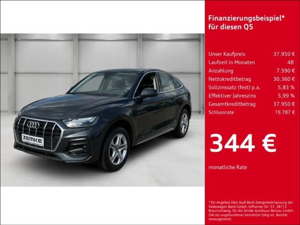 Audi Q5 Sportback Quattro S-Tronic 40 TDI