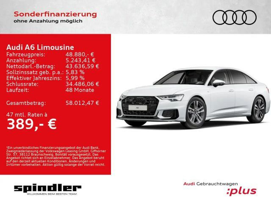 Audi A6 Sedan Quattro S-Line S-Tronic 40 TDI