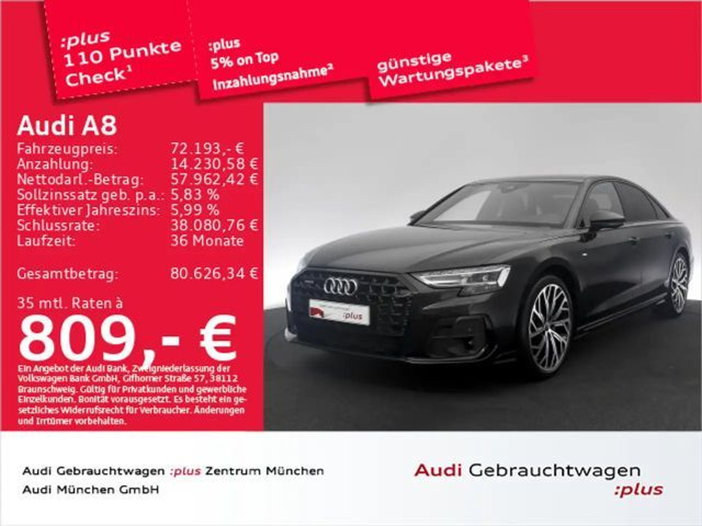 Audi A8 Quattro S-Line 50 TDI