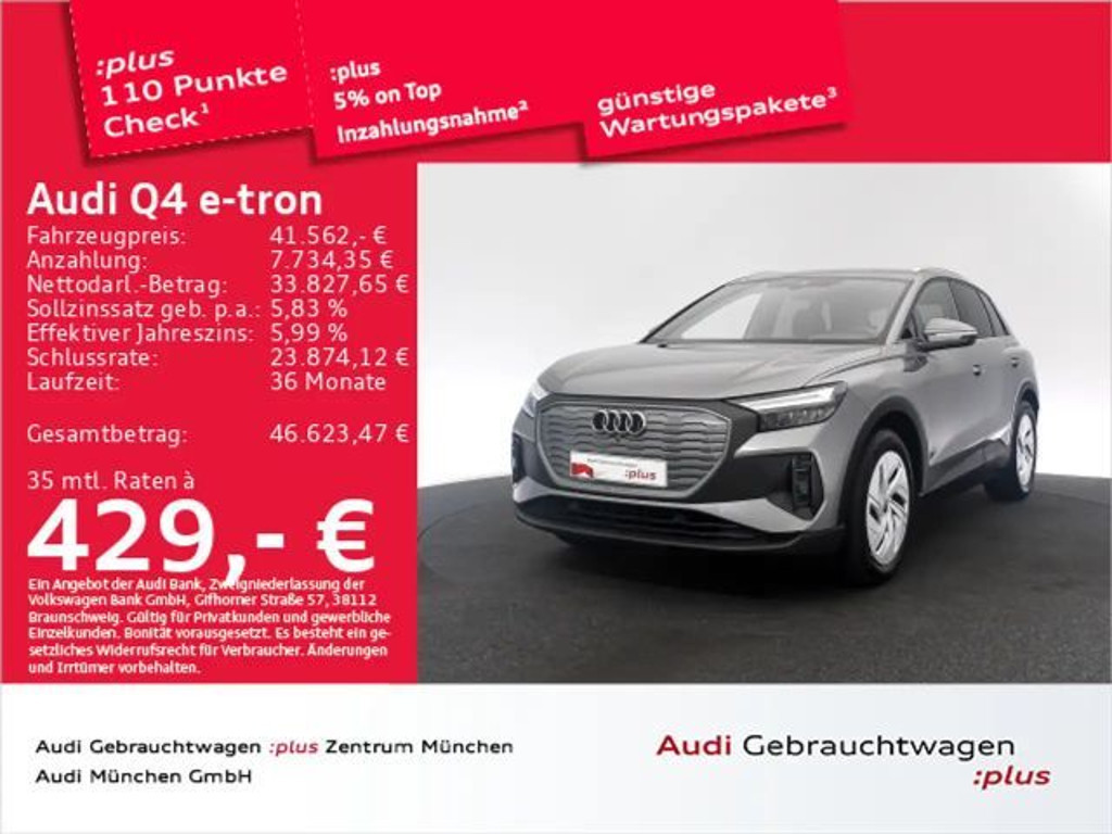 Audi Q4 e-tron 45 Leder/Navi+