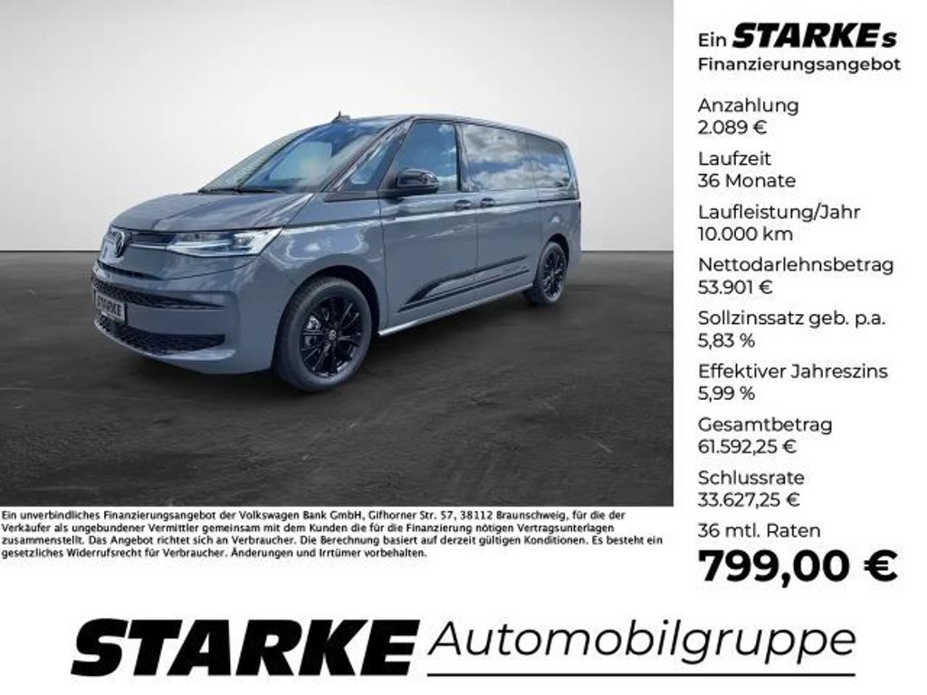 Volkswagen Multivan DSG 2.0 TDI Lang T7