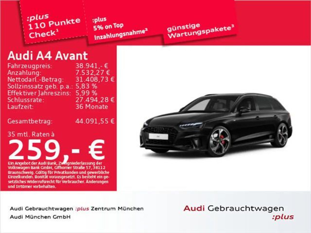 Audi A4 Competition S-Line S-Tronic 40 TFSI