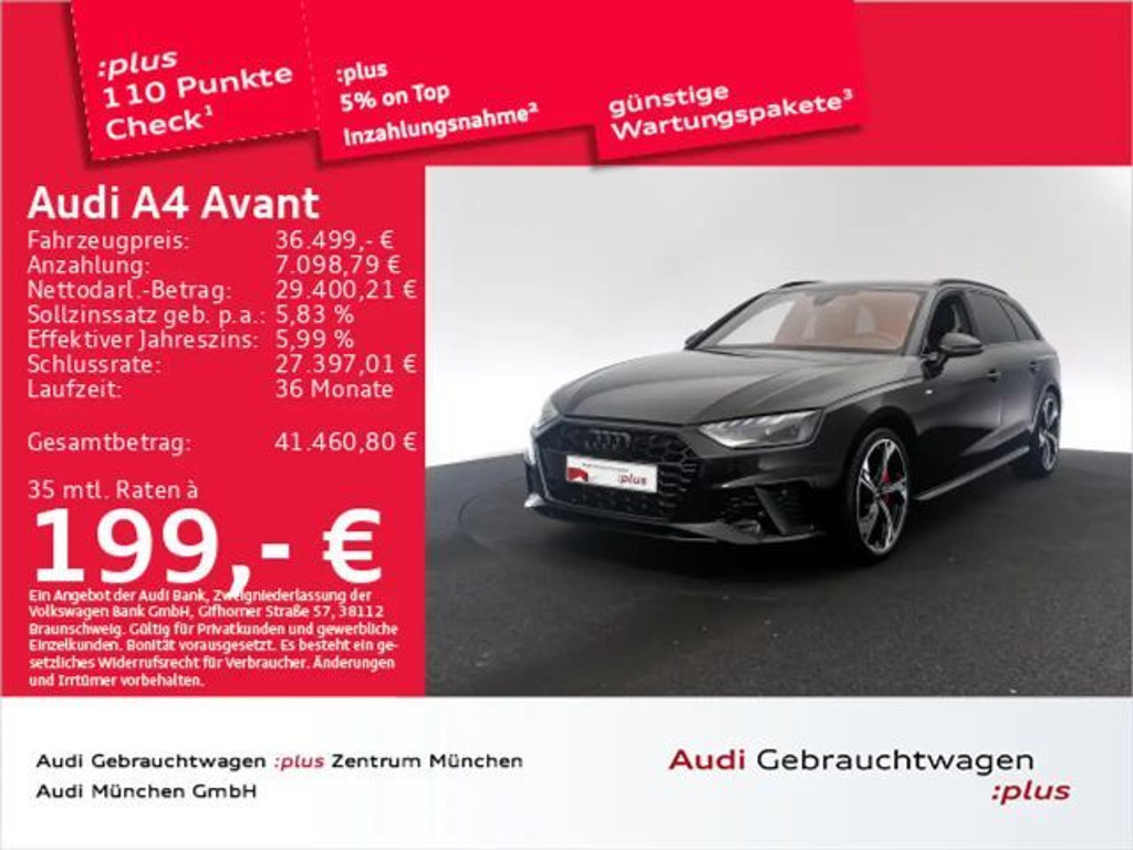 Audi A4 Competition S-Line S-Tronic 40 TFSI