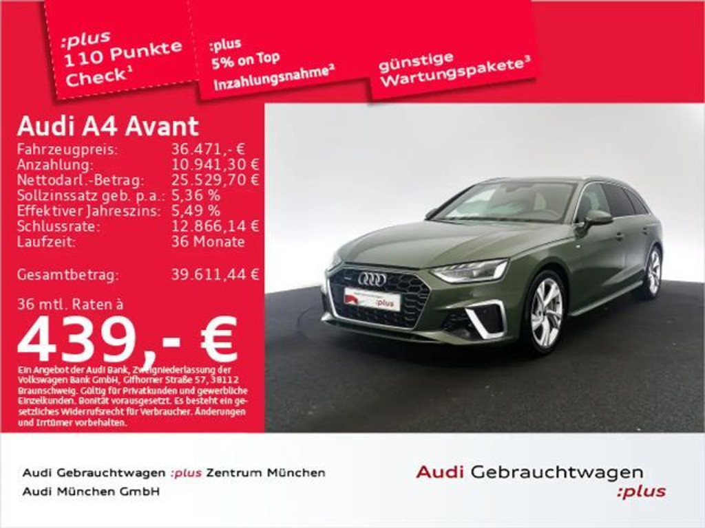 Audi A4 S-Line S-Tronic 40 TFSI