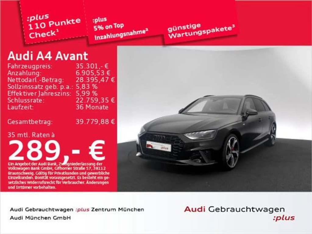 Audi A4 Competition S-Line S-Tronic 40 TFSI