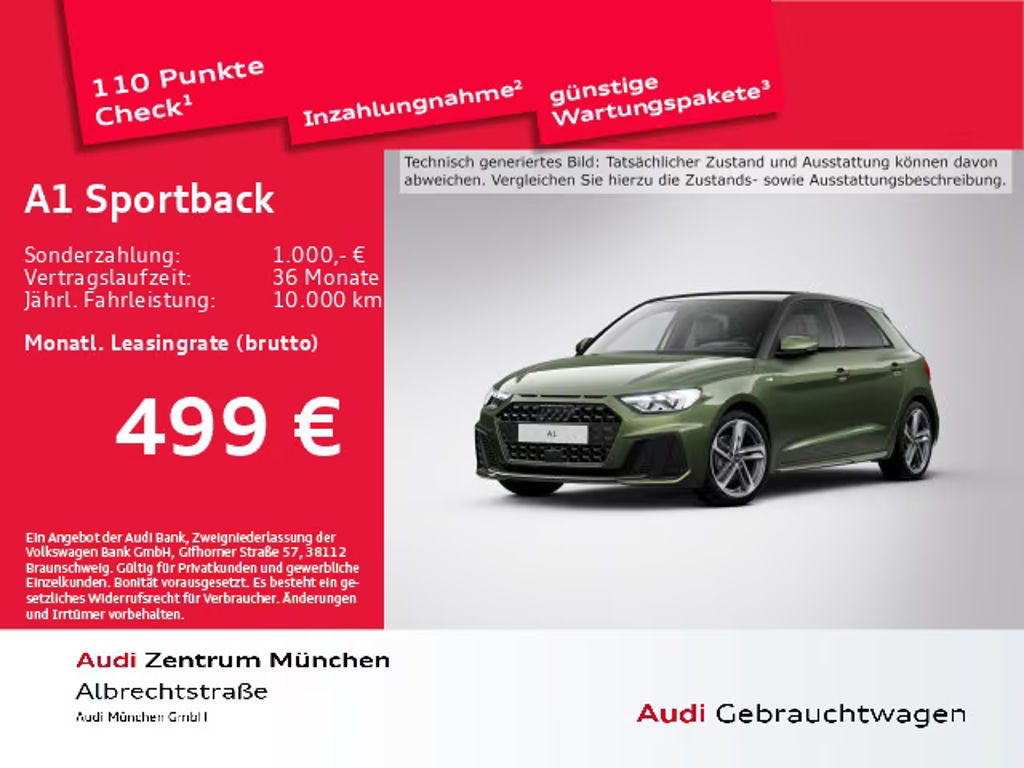Audi A1 Sportback S-Line S-Tronic 30 TFSI