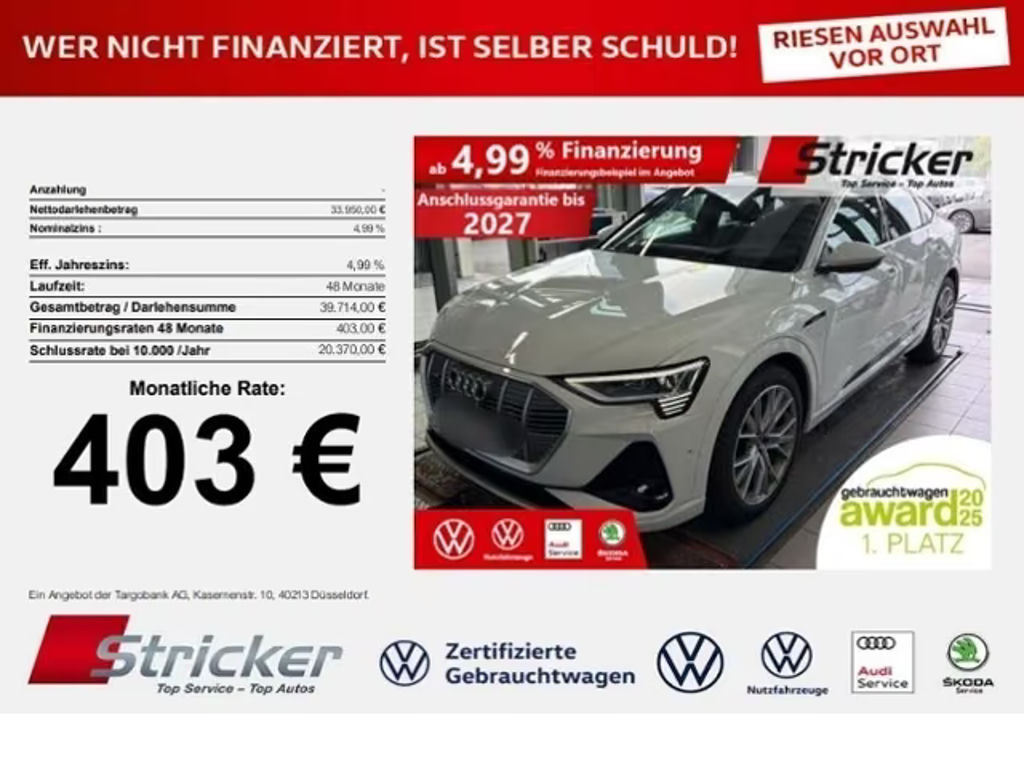 Audi e-tron Sportback Quattro S-Line 55