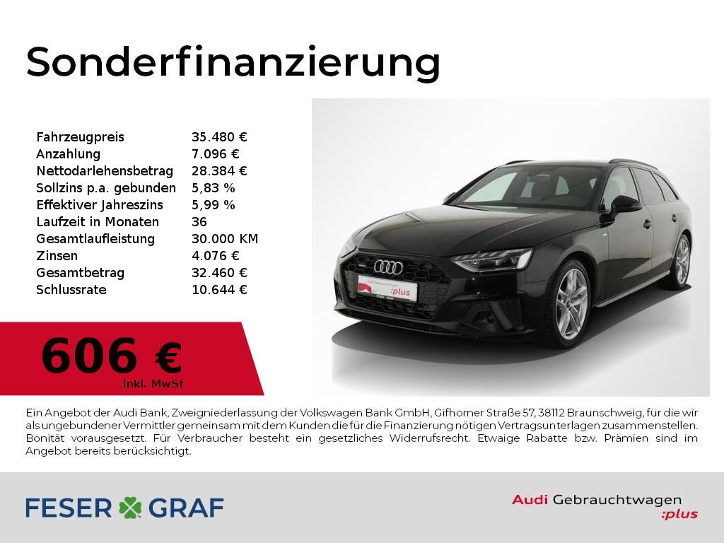 Audi A4 Avant Quattro S-Line S-Tronic 45 TFSI