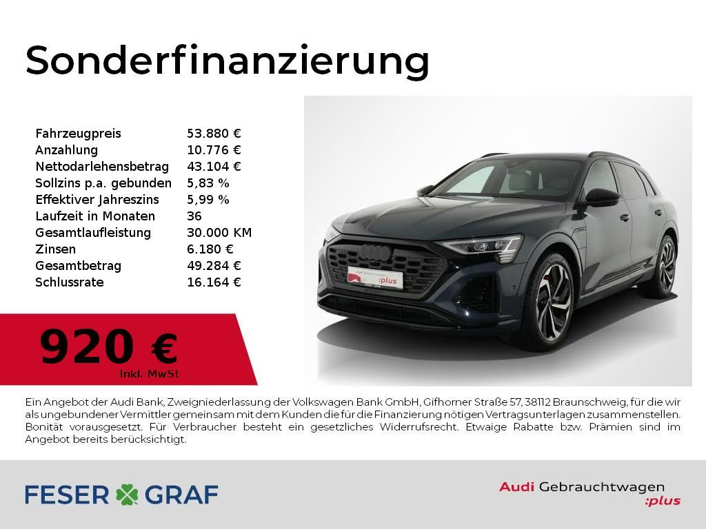 Audi Q8 e-tron Quattro S-Line 55