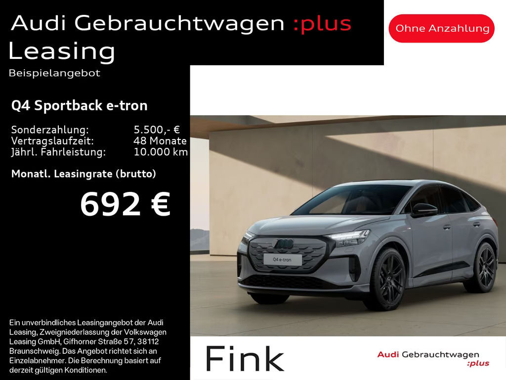 Audi Q4 e-tron Sportback Quattro Performance