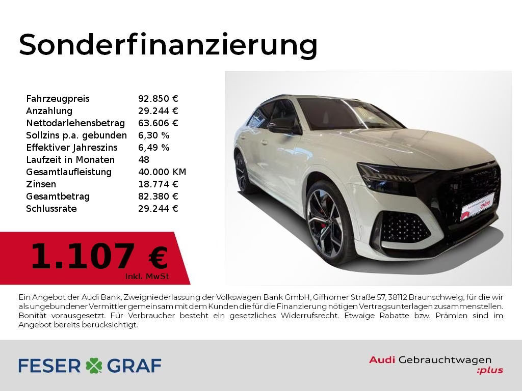 Audi RS Q8 Keramik,Matrix,B&O,HUD,RS-Sportabgas,AHK,Si