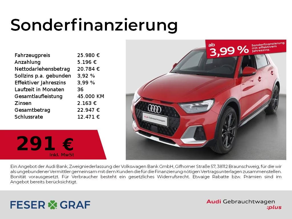Audi A1 S-Tronic 30 TFSI Allstreet