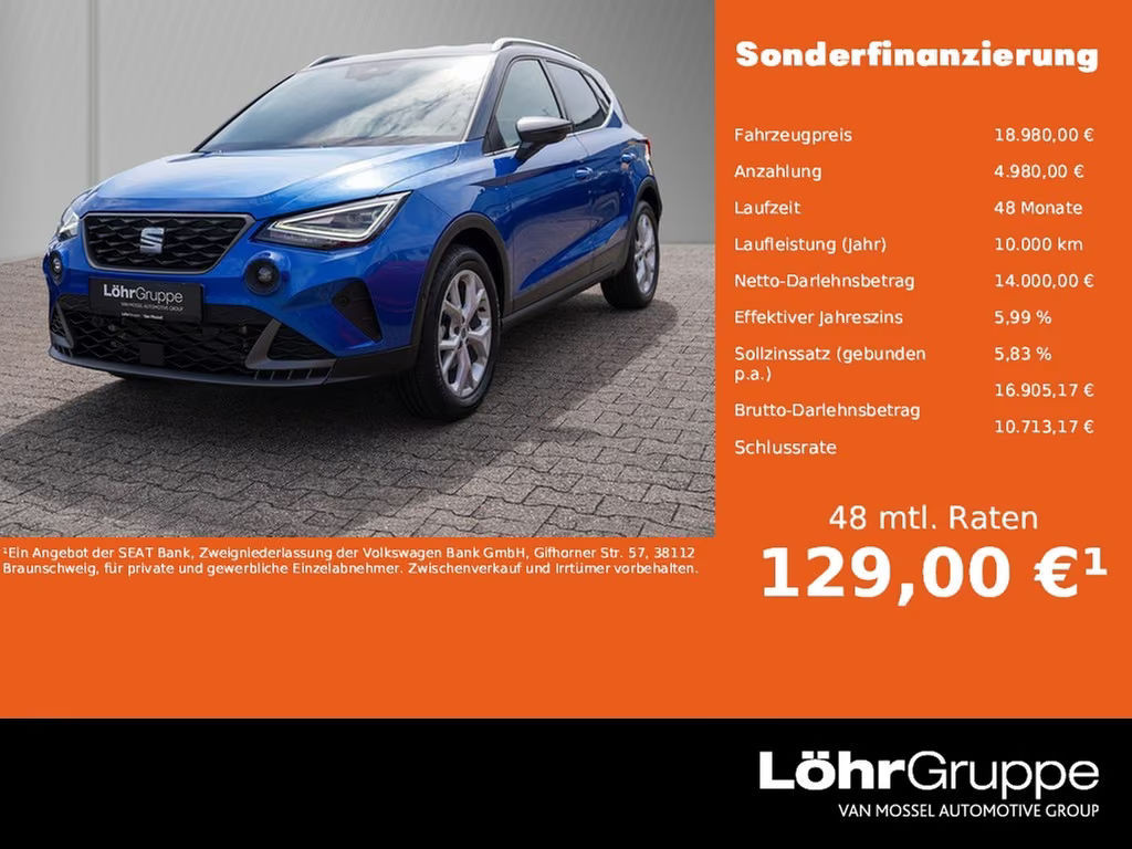 Seat Arona FR-lijn 1.0 TSI DSG