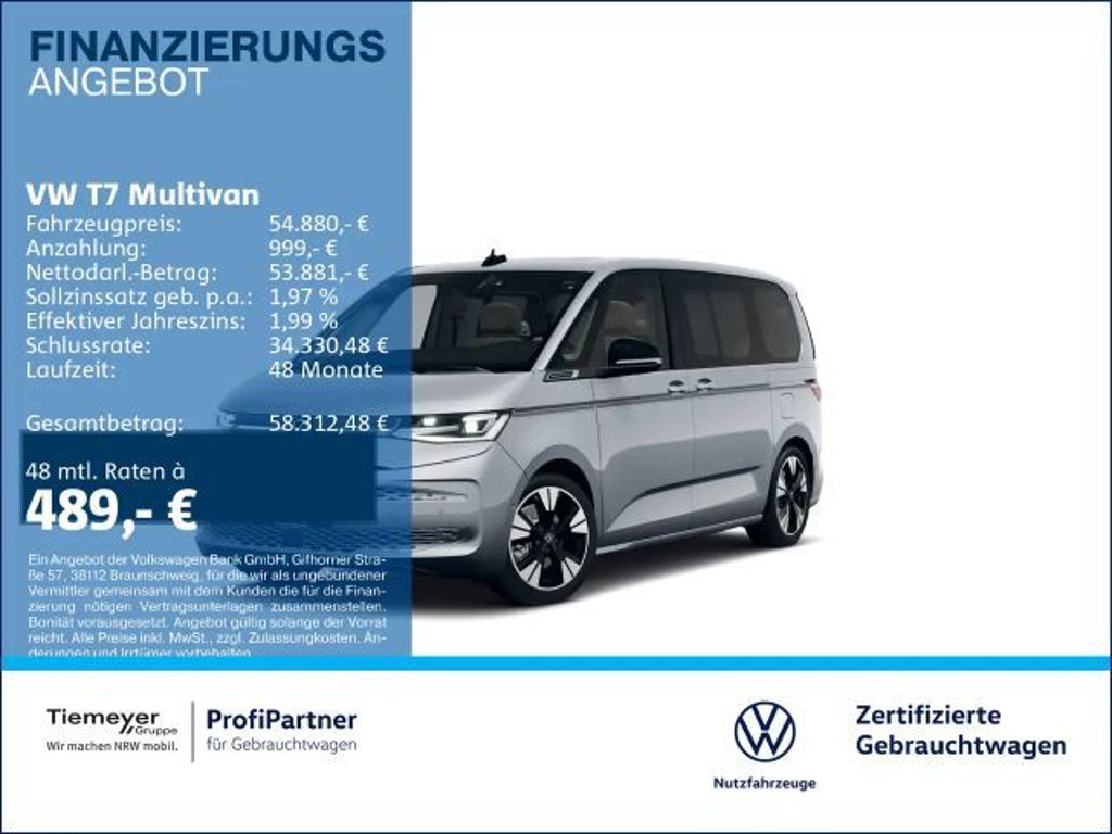 Volkswagen Multivan Style T7