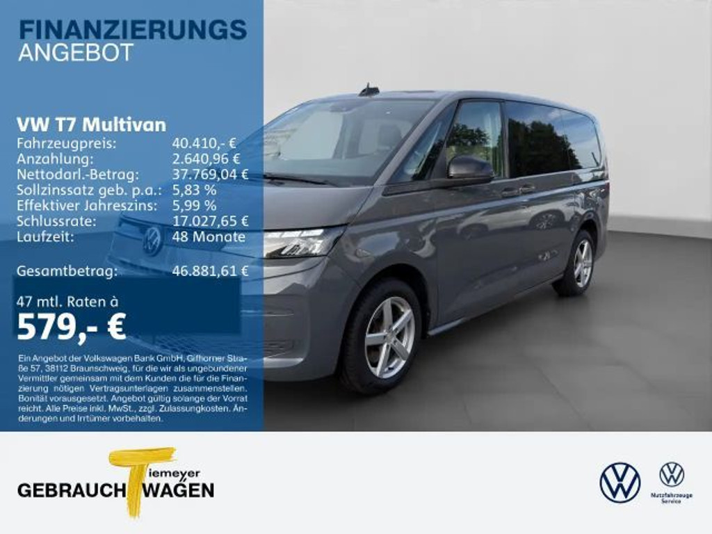Volkswagen Multivan DSG Lang T7