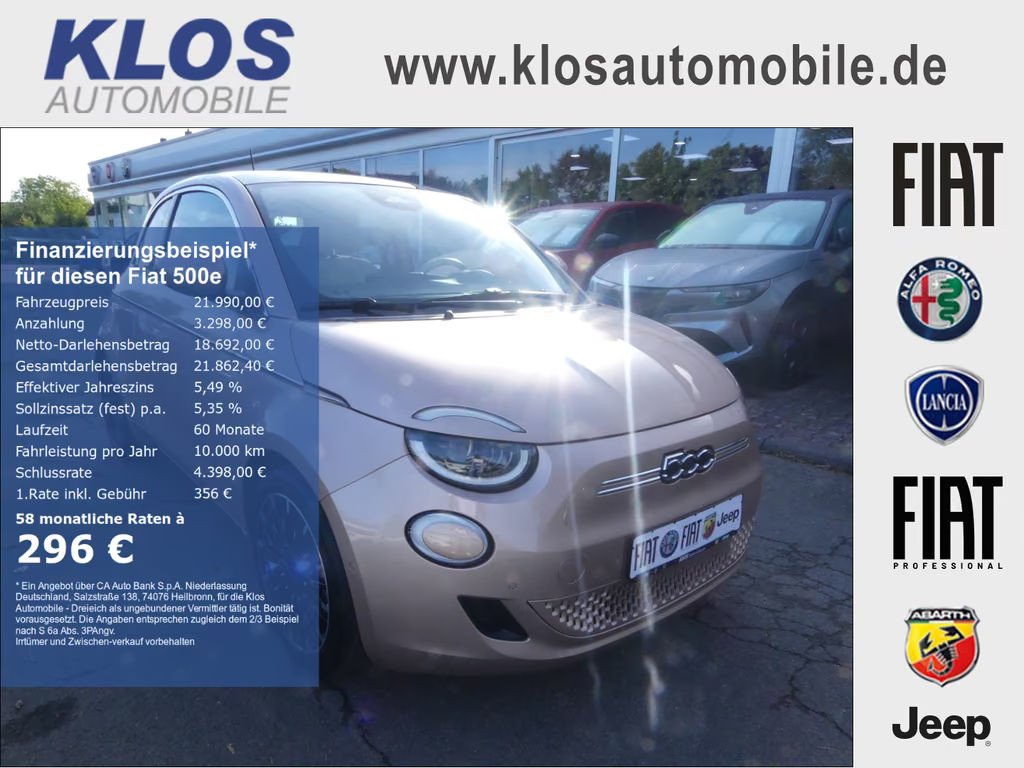 Fiat 500e La Prima 42 kWh