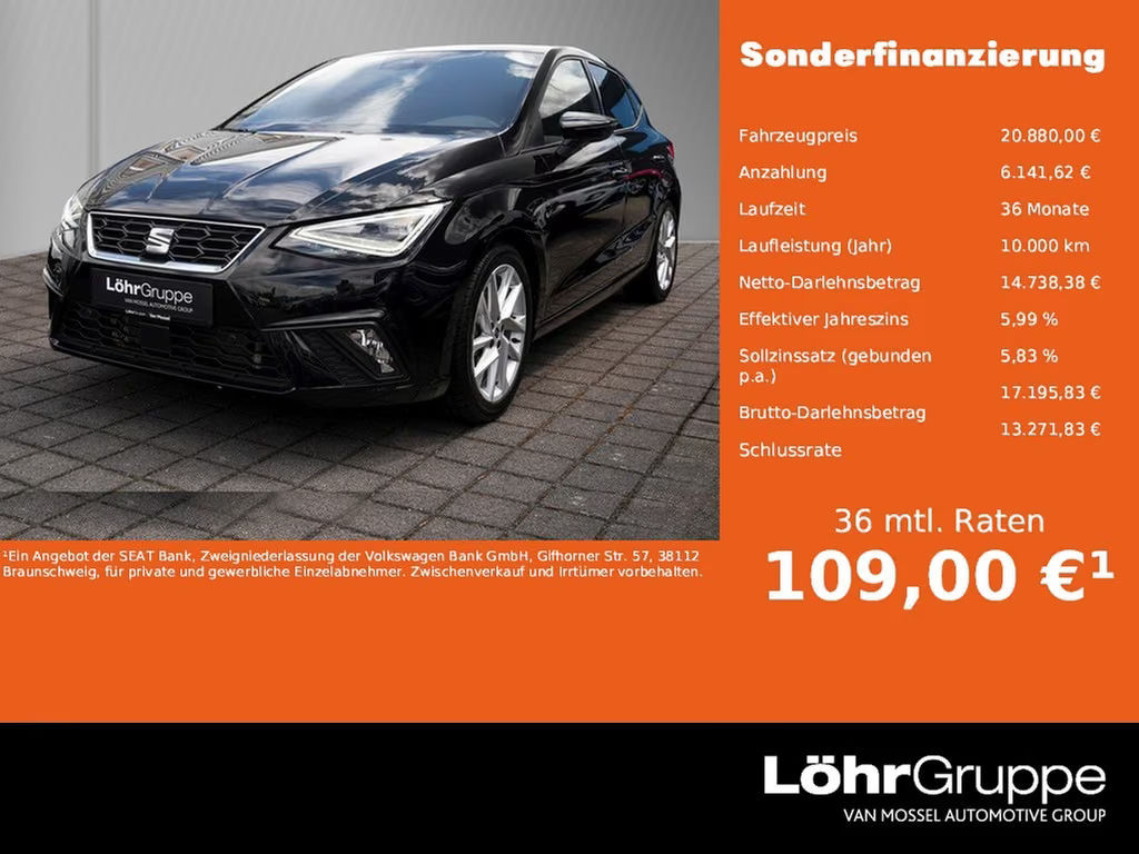 Seat Ibiza FR-lijn 1.0 TSI DSG