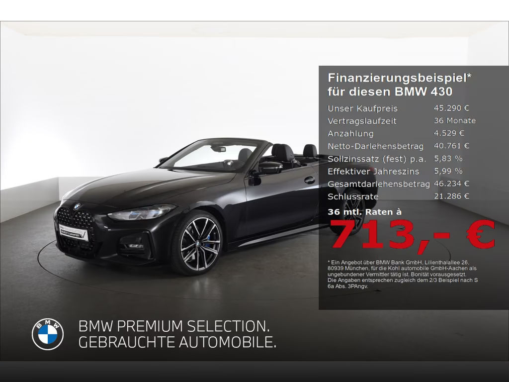 BMW 4 Serie 430 M-Sport xDrive Cabrio 430i