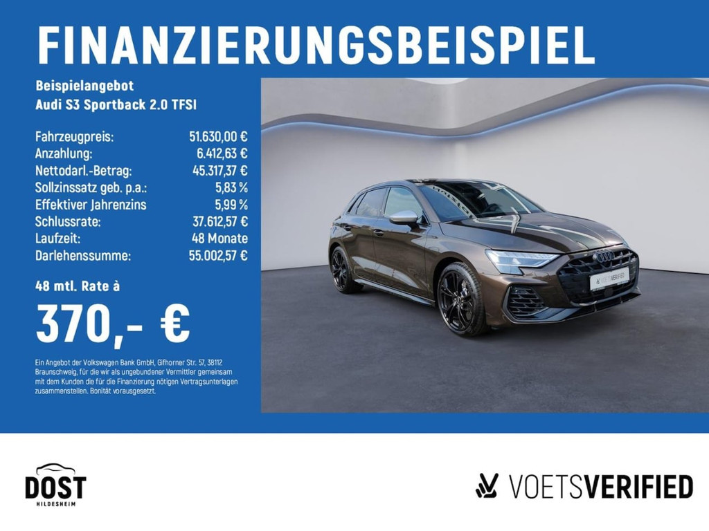 Audi S3 Sportback Quattro S-Tronic