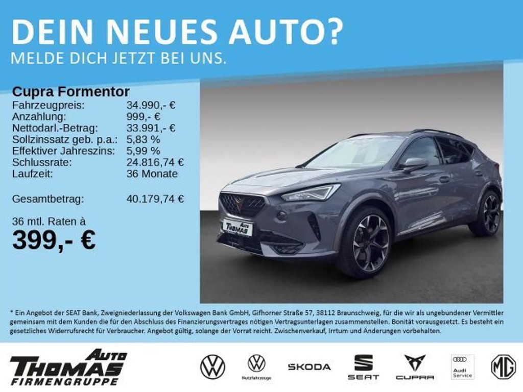 Cupra Formentor 4Drive 2.0 TSI DSG VZ