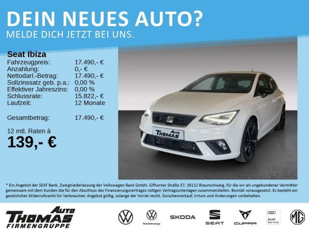 Seat Ibiza FR-lijn 1.0 TSI DSG