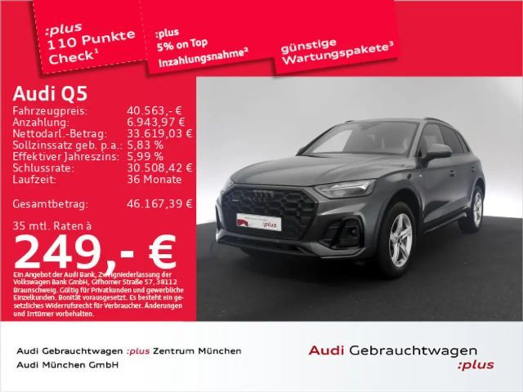 Audi Q5 Quattro S-Line S-Tronic 40 TDI