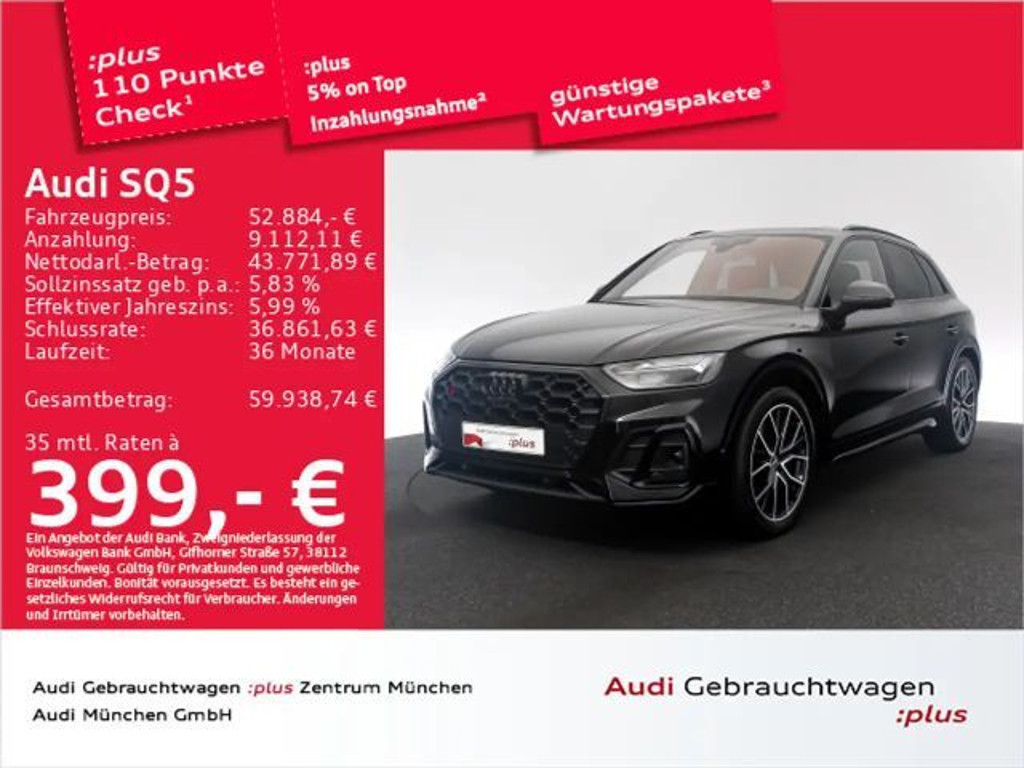 Audi SQ5 TDI tiptr. Luftfed/Pano/Navi+