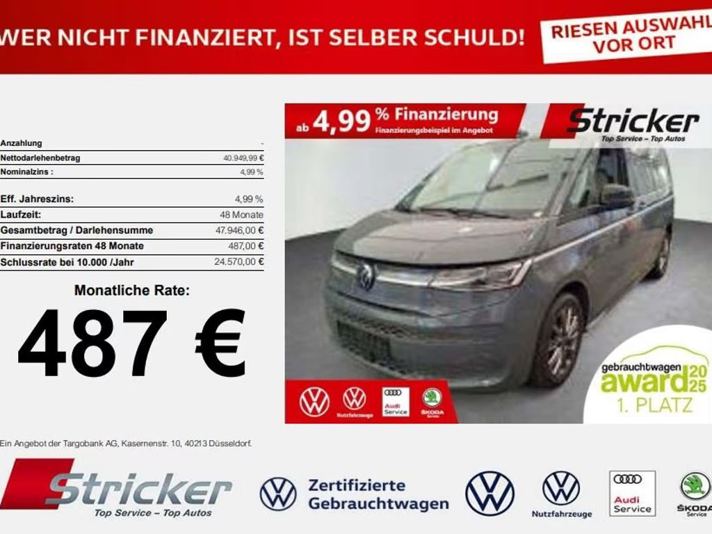 Volkswagen Multivan DSG Style 2.0 TSI T7