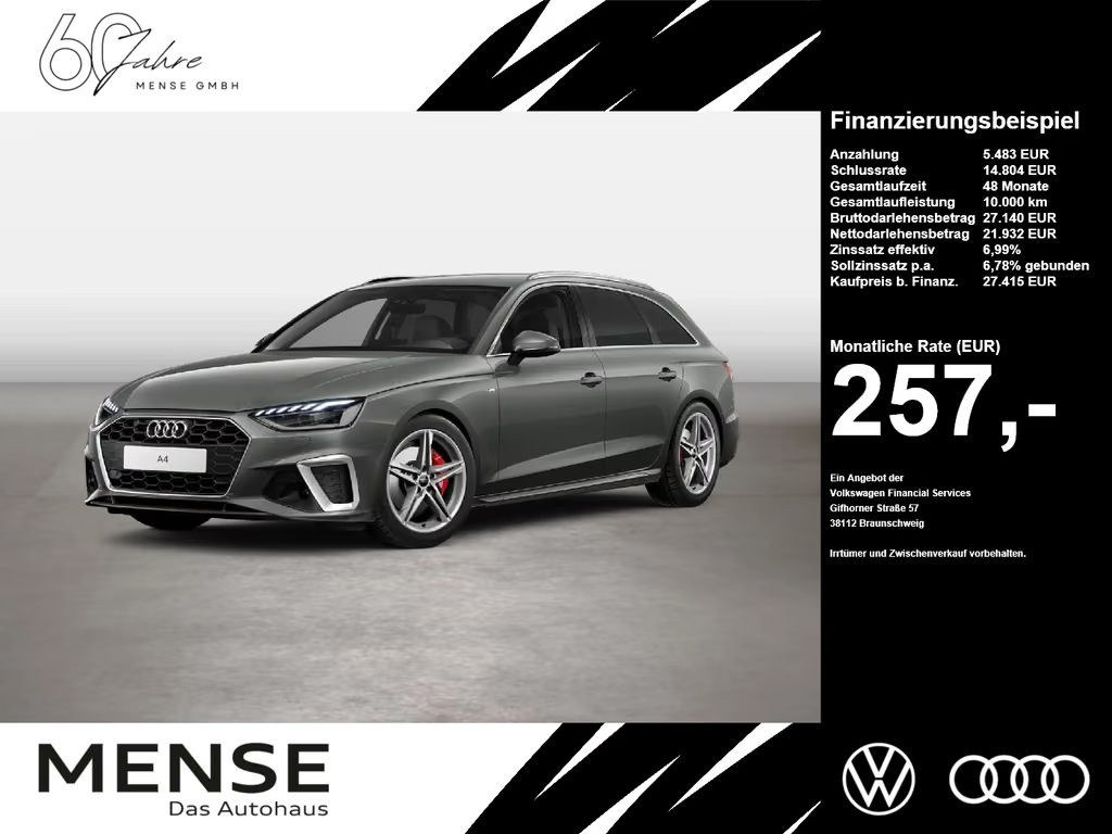 Audi A4 Avant S-Line S-Tronic 40 TFSI