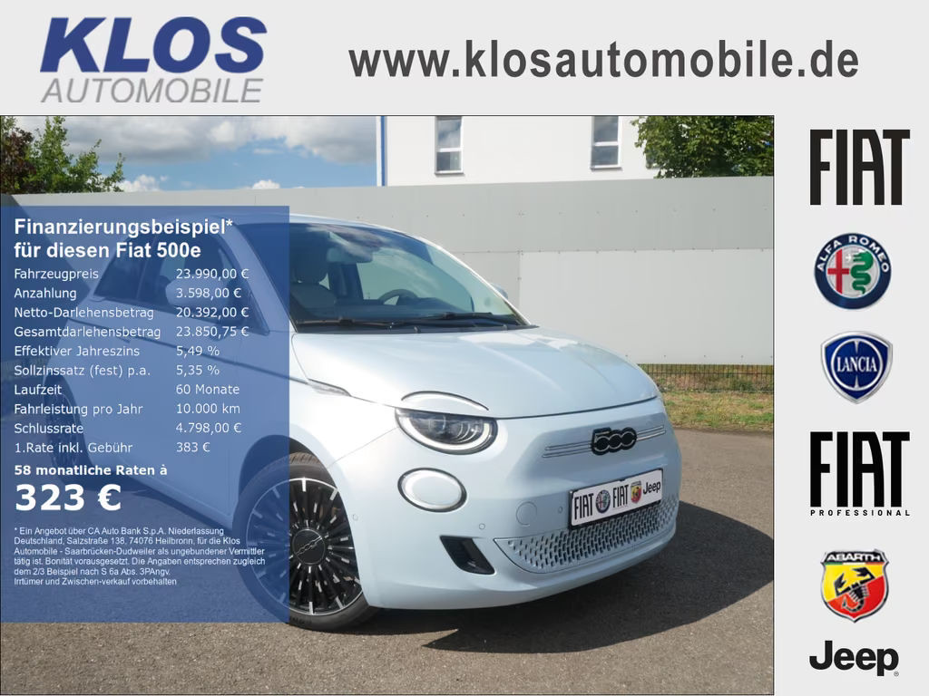 Fiat 500e by Bocelli 42 kWh