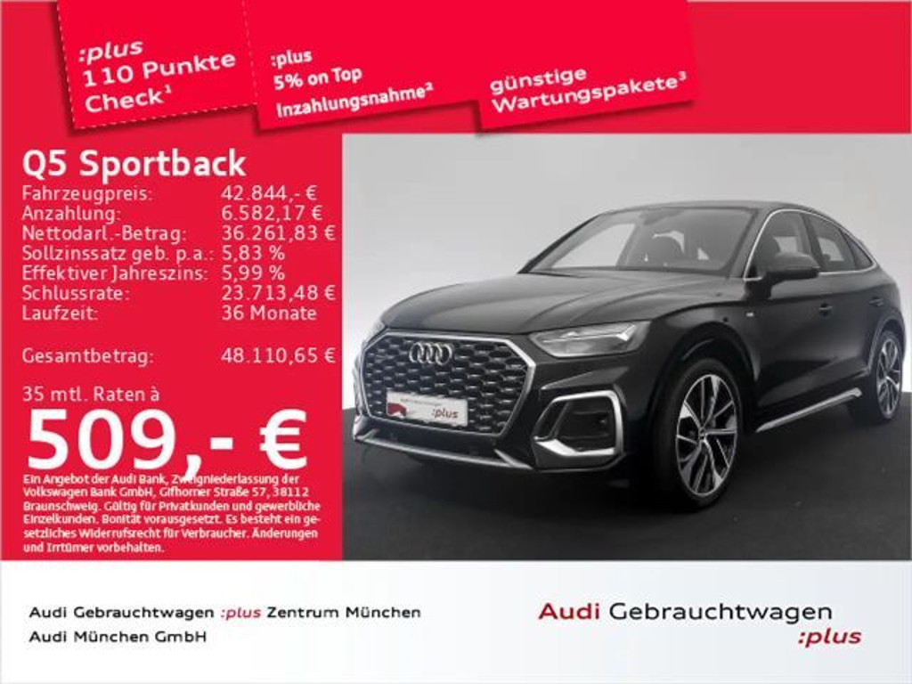 Audi Q5 Quattro S-Line S-Tronic Hybride 50 TFSI