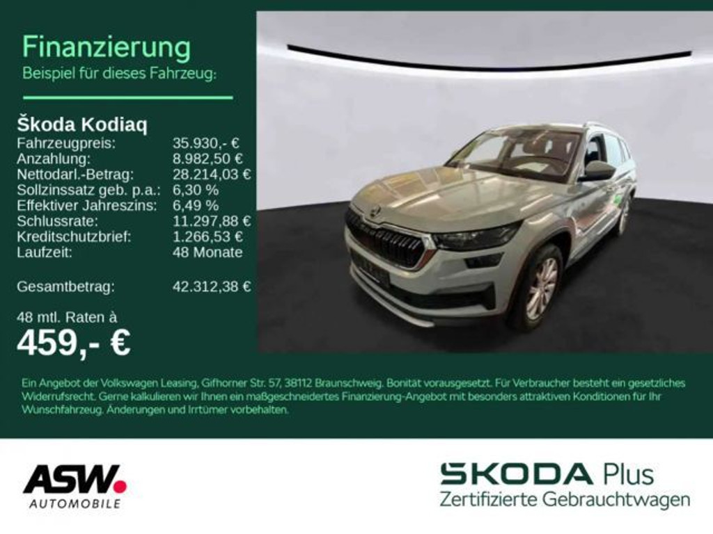 Skoda Kodiaq Style 4x4 2.0 TSI Style
