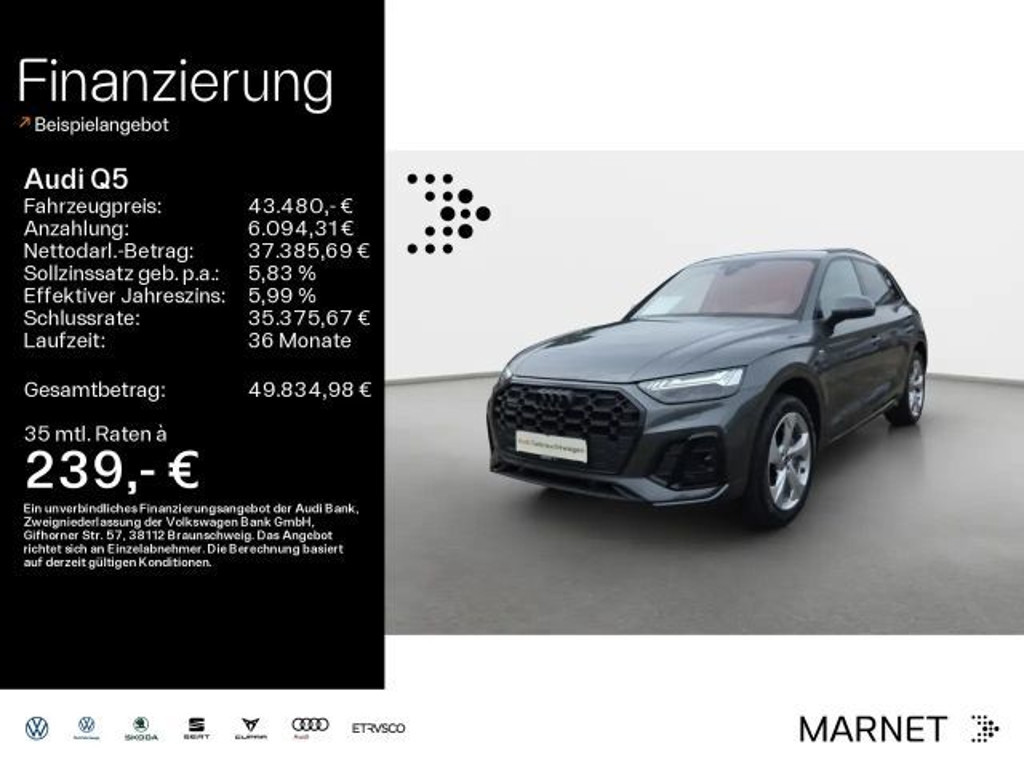 Audi Q5 Quattro S-Line S-Tronic 40 TFSI