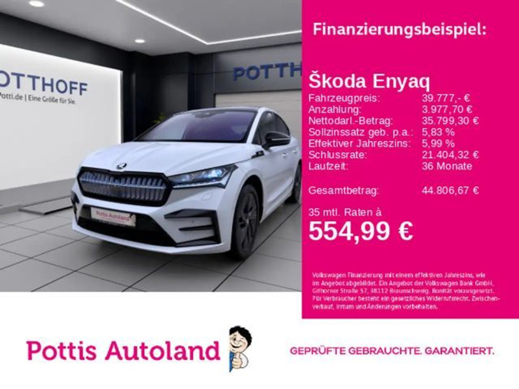 Skoda Enyaq iV RS Coupe Lounge