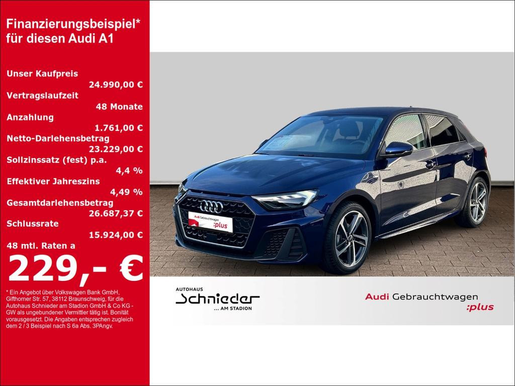 Audi A1 Sportback S-Line S-Tronic 25 TFSI