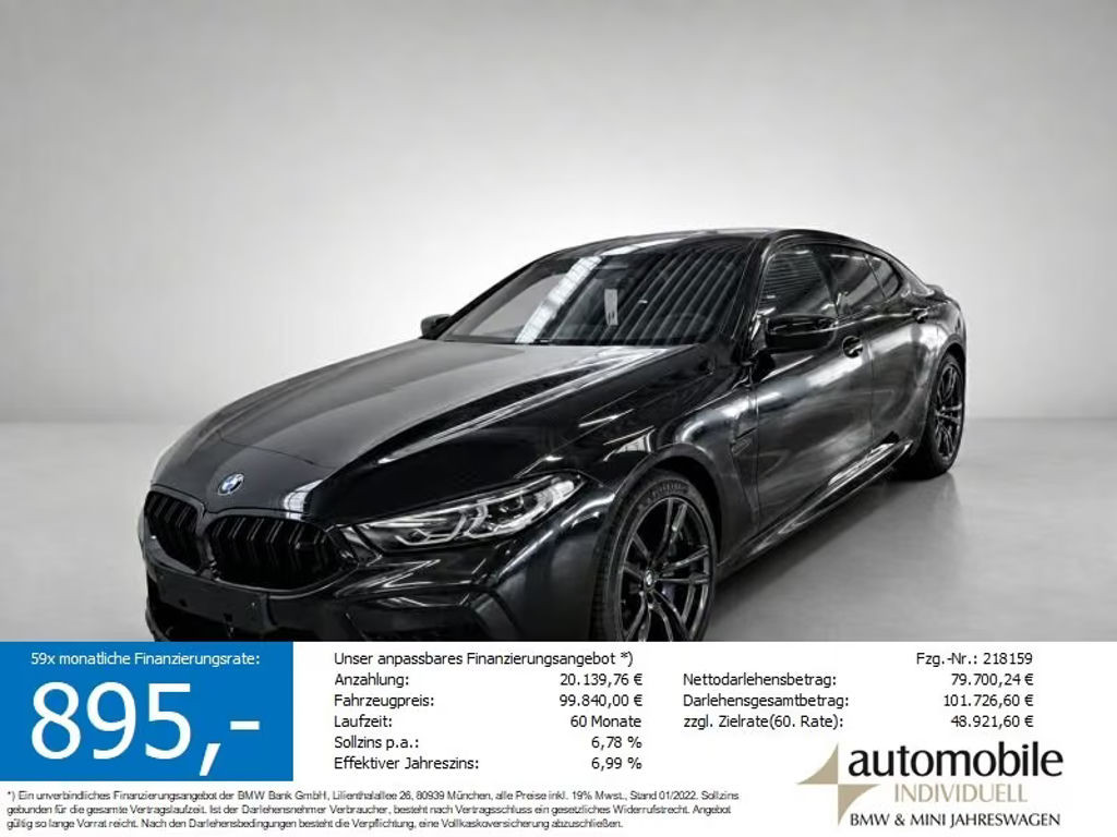 BMW M8 xDrive Coupé Gran Coupé Competition